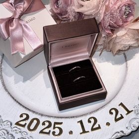 【アイプリモ(I-PRIMO)の口コミ】 新郎新婦でお揃いのデザインにしました。お互い派手なものは好みではない…