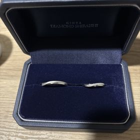 【銀座ダイヤモンドシライシのクチコミ】派手すぎずペアで同じようなデザインになるようにしました。ダイヤモンド…