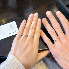 【ケイウノ ブライダル(K.UNO BRIDAL)の口コミ】 着け心地がよく、主張しすぎない、でも可愛らしい指輪でした。ラインも綺…