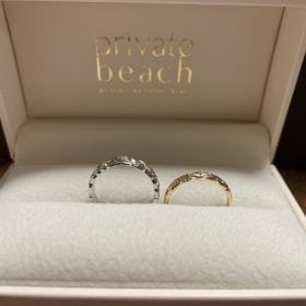 【PRIVATE BEACH(プライベートビーチ)の口コミ】 ハワイアンジュエリーが好きな彼とシンプル目がいい私の思いを込めて選び…