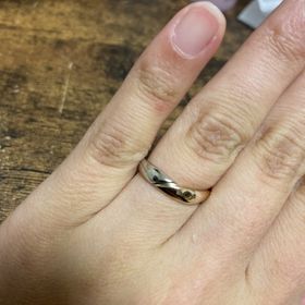 【CRAFY(クラフィ)の口コミ】 プラチナとピンクゴールドが混ざっています。相手はプラチナとゴールドで…