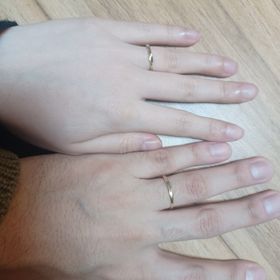 【AileBlanche(エールブランシェ)の口コミ】 シンプルだけど上品で、指にすっとなじむデザイン。普段使いでも特別な日…