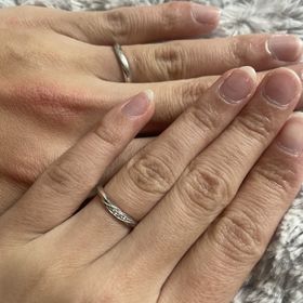 【アイプリモ(I-PRIMO)の口コミ】 男性用リングはマット加工を入れて目立ちすぎず、普段の着用でも違和感な…