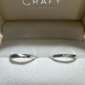 【CRAFY(クラフィ)の口コミ】 ワックス制作から行い、自分好みの斜めラインが入ったデザインに仕上がり…