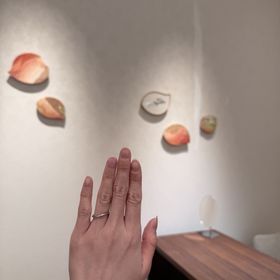 【LUCIE(ルシエ)】の口コミ 納得のいく指輪のデザインのものがなかなか見つからない中、偶然通りがかっ...