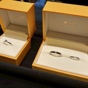 【ケイウノ ブライダル(K.UNO BRIDAL)の口コミ】 デザインがたくさんあり、着け心地もいい。シンプルだけどダイヤが入って…