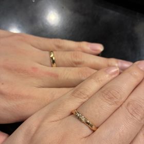 【ケイウノ ブライダル(K.UNO BRIDAL)の口コミ】 Disneyのオーダーメイドをお願いしました。美女と野獣のリングのダイヤモ…