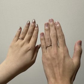 【銀座ダイヤモンドシライシの口コミ】 今回の指輪の決め手となったのは、金とプラチナを合わせたいと言う希望に…