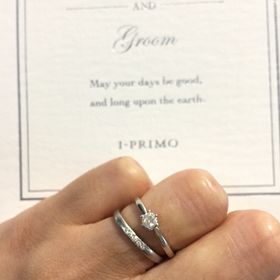 【アイプリモ(I-PRIMO)の口コミ】 シンプルなプラチナの指輪を探していてピッタリだったのでこの指輪にしま…