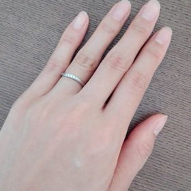 【LUCIE(ルシエ)の口コミ】 細身の指輪を希望していましたが、日常的につけているものなので耐久性を…