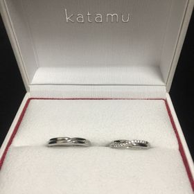 【Katamu(カタム)の口コミ】 固く結ばれた２人の絆を表す縁という名前と、シンプルながらも、凝ったデ…
