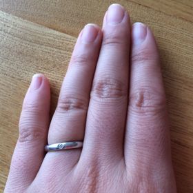 【ティファニー(Tiffany & Co.)の口コミ】 結婚指輪は普段使いしたかったので、どんな洋服にも合わせやすいようにシ…
