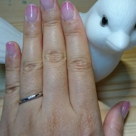 【TRECENTI(トレセンテ)の口コミ】 シンプルだけど主張しすぎない指輪を探しました。旦那さんの要望はミル打…