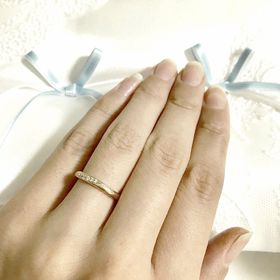 【Veramore(ヴェラモーレ)】の口コミ 結婚指輪はピンクゴールドが良いという私のこだわりがあり、彼と探していた...