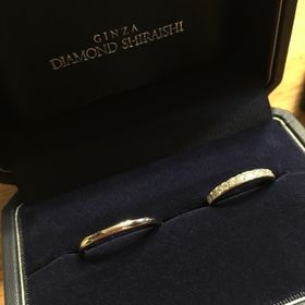 【銀座ダイヤモンドシライシの口コミ】 ハーフエタニティ のレール留めで探していたなかで値段も範囲内だったので…