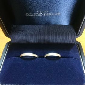 【銀座ダイヤモンドシライシの口コミ】 旦那とのイニシャルが同じで、検討していたお店より文字堀の文字数が多く…