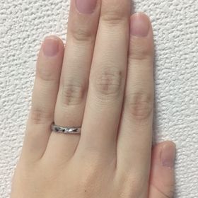 【JEWELRY  KAMATA(ジュエリーかまた)の口コミ】 結婚指輪はシンプルなもの、と夫と決めていたため、金属の太さで存在感を…