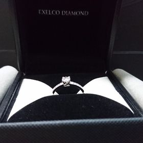 【エクセルコダイヤモンド(EXELCO DIAMOND)の口コミ】 お気に入りのデザインを選んで、セミオーダーで自分に合うように調整でき…