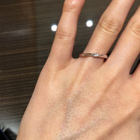 【JEWELRY  KAMATA(ジュエリーかまた)の口コミ】 結婚指輪を探していて今回はこちらのミルテ〜愛のささやき〜を試着しまし…