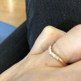 【ケイウノ ブライダル(K.UNO BRIDAL)の口コミ】 リングの色、ダイヤの形など、様々で選ぶのに時間がかかりましたが、何度…