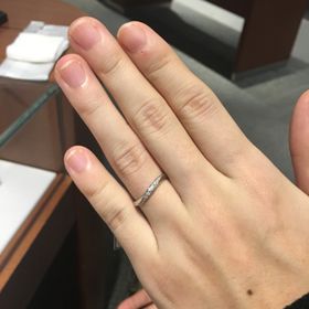 【エクセルコダイヤモンド(EXELCO DIAMOND)の口コミ】 旦那が太めのデザイン、私が細めのデザインでおそろいのものがよく、ダイ…