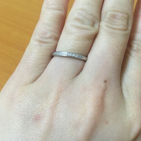 【エクセルコダイヤモンド(EXELCO DIAMOND)の口コミ】 一目惚れでした。たくさん見せていただきましたが、デザインがデクレッシ…