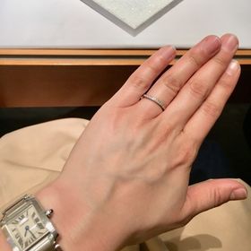 【銀座ダイヤモンドシライシの口コミ】 質が良く元々半面にダイアモンドがついているものをさがしていたため提携…