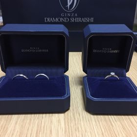 【銀座ダイヤモンドシライシの口コミ】 シンプルなデザインにしたくて、色々なブライダルリングのホームページを…