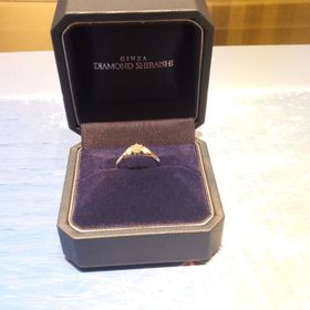 【銀座ダイヤモンドシライシの口コミ】 ダイヤモンドの輝きと値段、デザイン（リングの太さ）など全てが一番理想…