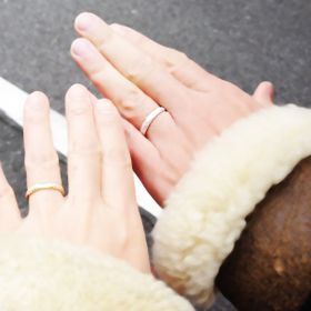 【BRILLIANCE+(ブリリアンスプラス)の口コミ】 結婚指輪というと大体デザインが似たり寄ったりの無個性の物が多く、欲し…