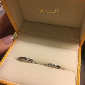 【ケイウノ ブライダル(K.UNO BRIDAL)の口コミ】 ネット検索でデザインが可愛いな、と思っていた指輪があったので、店舗で…