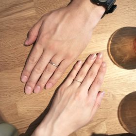 【mina.jewelry(ミナジュエリー)の口コミ】 マリッジリングをこちらで作った時にとても満足し、夫もこちらで作りたい…