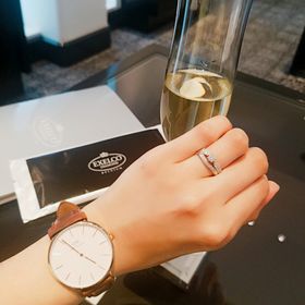 【エクセルコダイヤモンド(EXELCO DIAMOND)の口コミ】 セットリングですが一緒につけなくても婚約指輪だけでも結婚指輪だけでも…