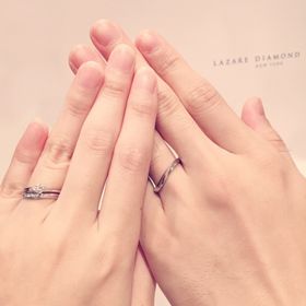【ラザール ダイヤモンド(LAZARE DIAMOND)の口コミ】 エンゲージリングもラザールダイヤモンドで購入したのですが、マリッジリ…