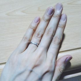 【銀座ダイヤモンドシライシの口コミ】 シンプルだけどアクセントとしてダイヤモンドがあしらわれているようなデ…