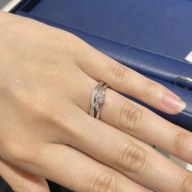 【銀座ダイヤモンドシライシの口コミ】 彼だけで指輪探しをしてくれていたようですが、｢どうしても一緒に言って欲…