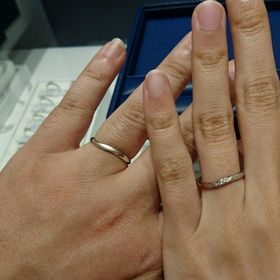 【銀座ダイヤモンドシライシの口コミ】 これとこれならどっちがいいかと見比べてみて自分の好みを見つけられたの…