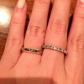 【ティファニー(Tiffany & Co.)の口コミ】 シンプルで何にでも併せられるデザインを探していた時にこの指輪を見つけ…