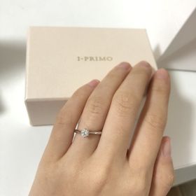 【アイプリモ(I-PRIMO)の口コミ】 シンプルでダイヤモンドがとても綺麗だったので、しかもずっとサイズ変え…