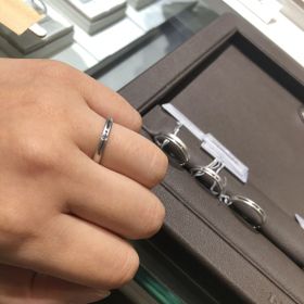 【アイプリモ(I-PRIMO)の口コミ】 プラチナ950でも、鍛造リングなので、強度のある指輪なので、歪みなどには…