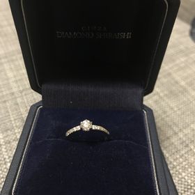 【銀座ダイヤモンドシライシの口コミ】 旦那様がサプライズで婚約指輪をくださいました♡一緒に選んだ訳ではないの…