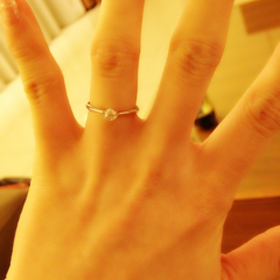 【STAR JEWELRY(スタージュエリー)の口コミ】 ダイヤのサイズが大きすぎず小さすぎずといった絶妙なバランスで、指を綺…