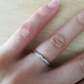 【銀座ダイヤモンドシライシの口コミ】 自分の骨格に合ったデザインを提案していただき、指も指輪もキレイに見え…