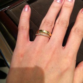 【ete(エテ)の口コミ】 セミオーダーが出来るタイプだったため、指輪のデザイン、ダイアモンドの…