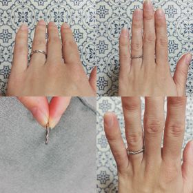 【銀座ダイヤモンドシライシの口コミ】 ねじねじのデザインが大人っぽく、少しずらして付けても違うデザインに見…