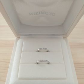 【MIKIMOTO(ミキモト)の口コミ】 婚約指輪は購入しなかったため、結婚指輪はダイヤの付いた物を探していま…