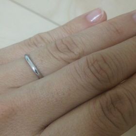 【ヴァンドーム青山(VENDOME AOYAMA)の口コミ】 プラチナでシンプルなものが欲しかったので、本当にシンプルで余分なデザ…