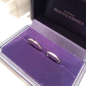 【銀座ダイヤモンドシライシの口コミ】 デザインがドストライクでした。キラキラしつつも、大道のシンプルなプラ…