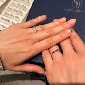 【銀座ダイヤモンドシライシの口コミ】 指輪の内側が指に沿うよう加工してあり着け心地がとても良かったのが決め…