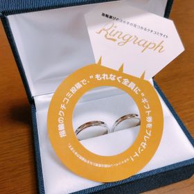 【Ptau(ピトー)の口コミ】 お互いの仕事上、指輪自体に強度が欲しく、硬めの指輪にしました。デザイ…